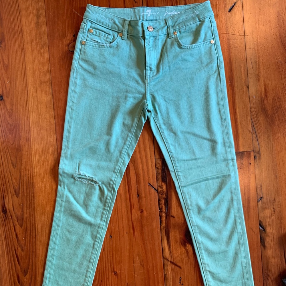 7 For All Mankind green pants